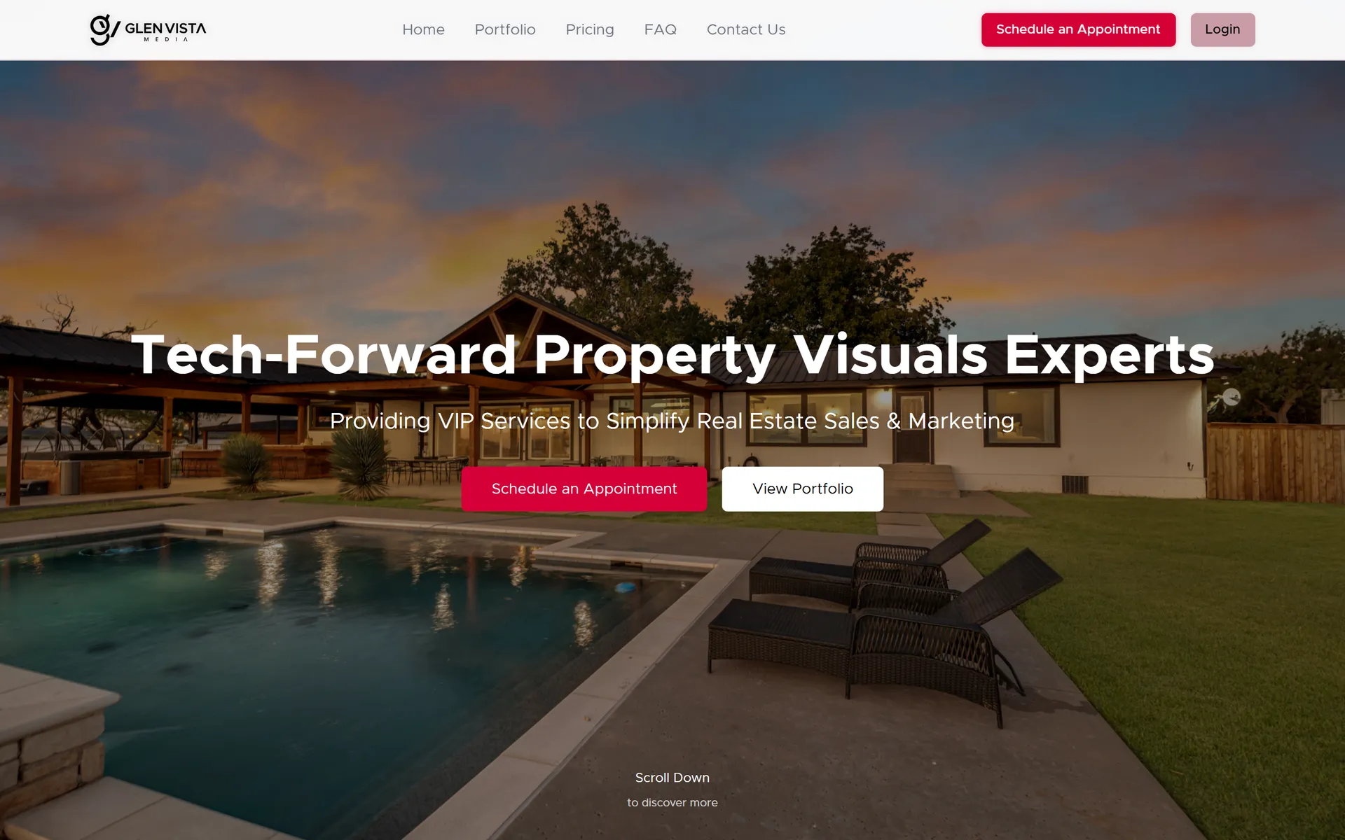 Glen Vista Media marketing website